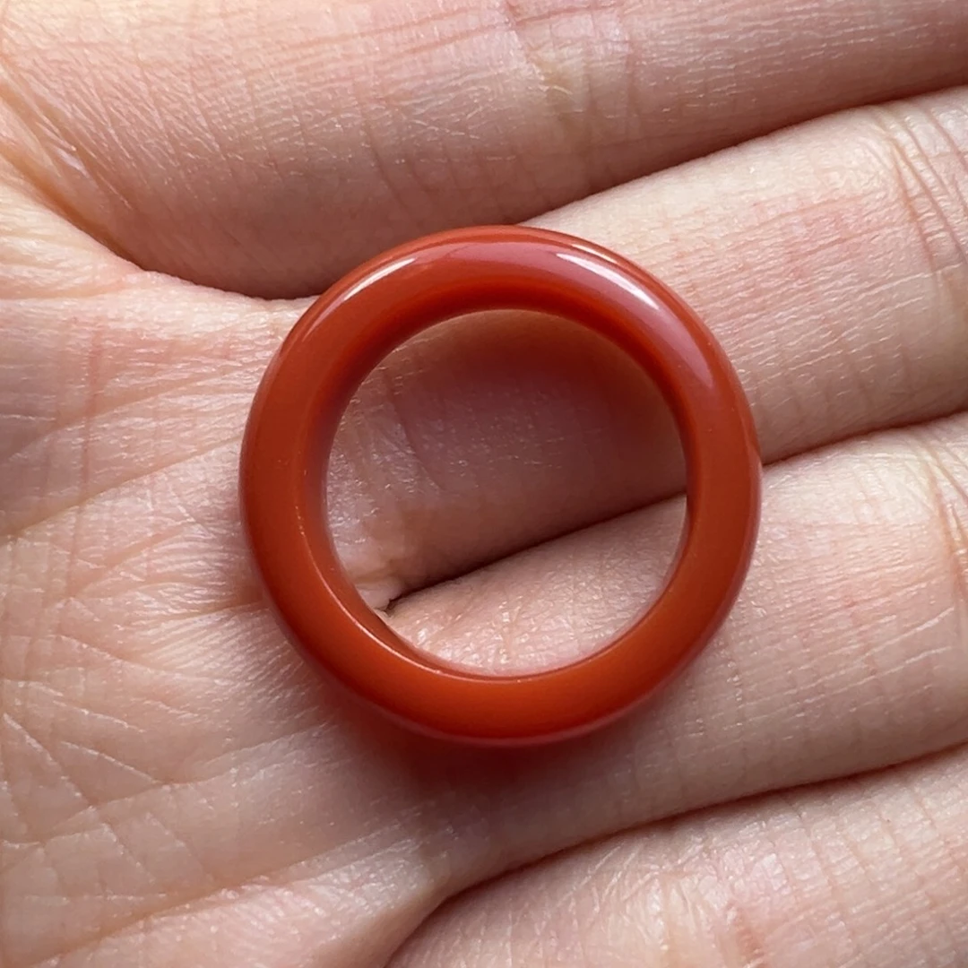 南红玛瑙未镶嵌戒圈