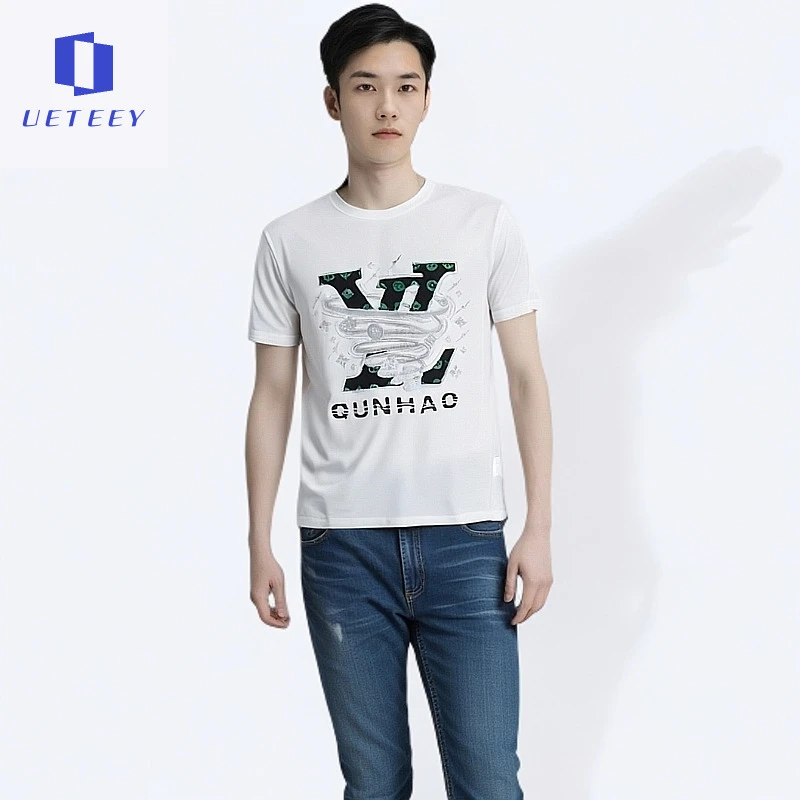 高端潮流男士短袖t恤2025夏季新款修身短T体恤衫大码半袖衣服男款