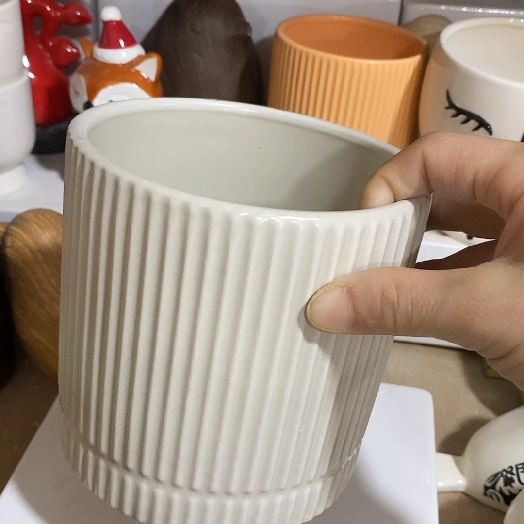 陶杯子陶盆有孔 瑕疵介意勿拍