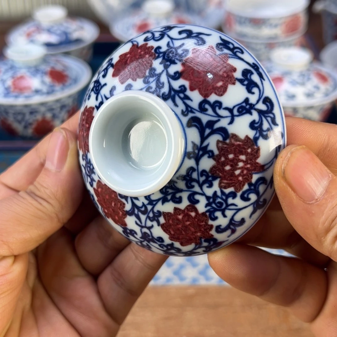 摆件云*时景德镇手绘手工陶瓷