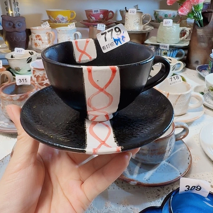 瓷片高级的一套咖啡杯