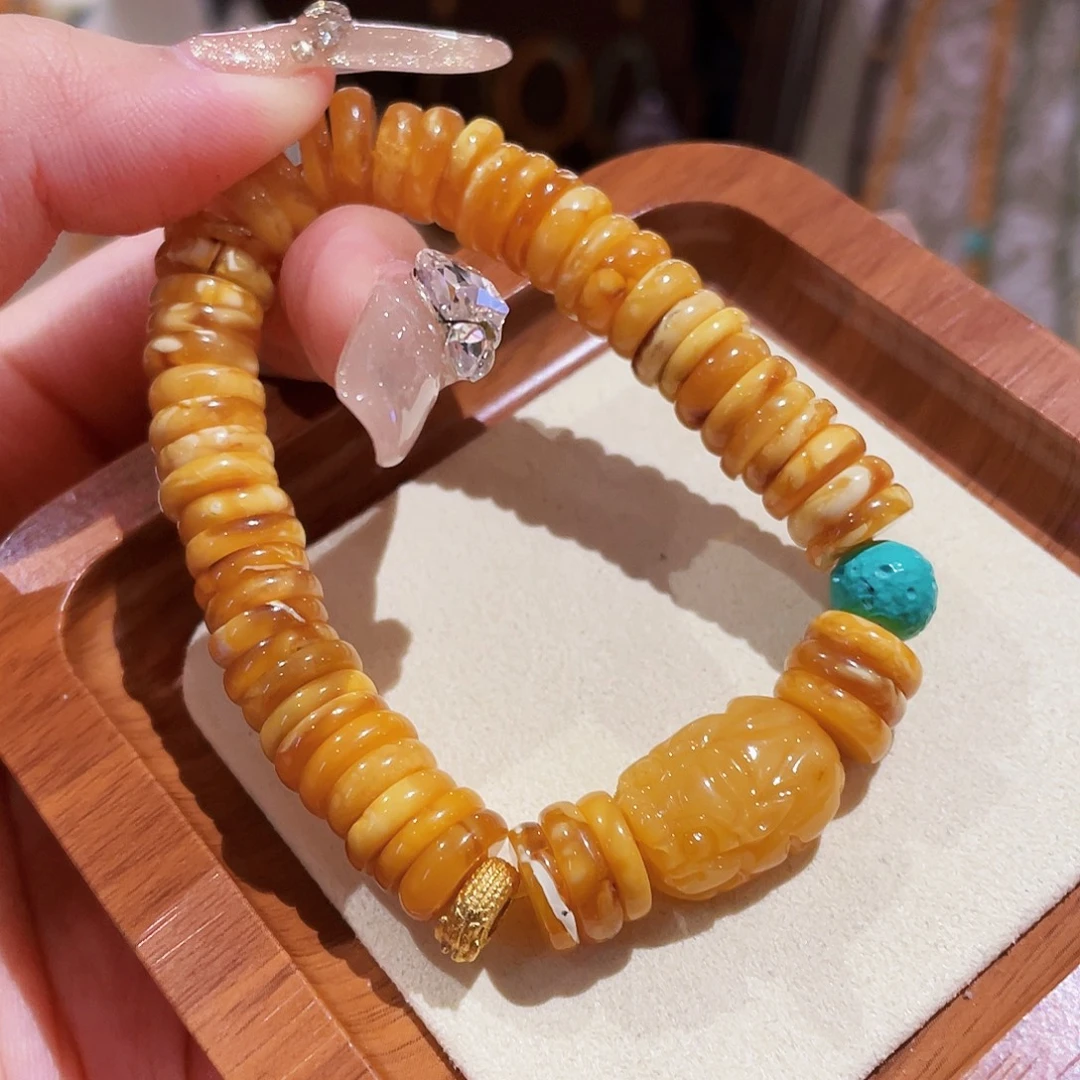 蜜蜡未镶嵌手串手串