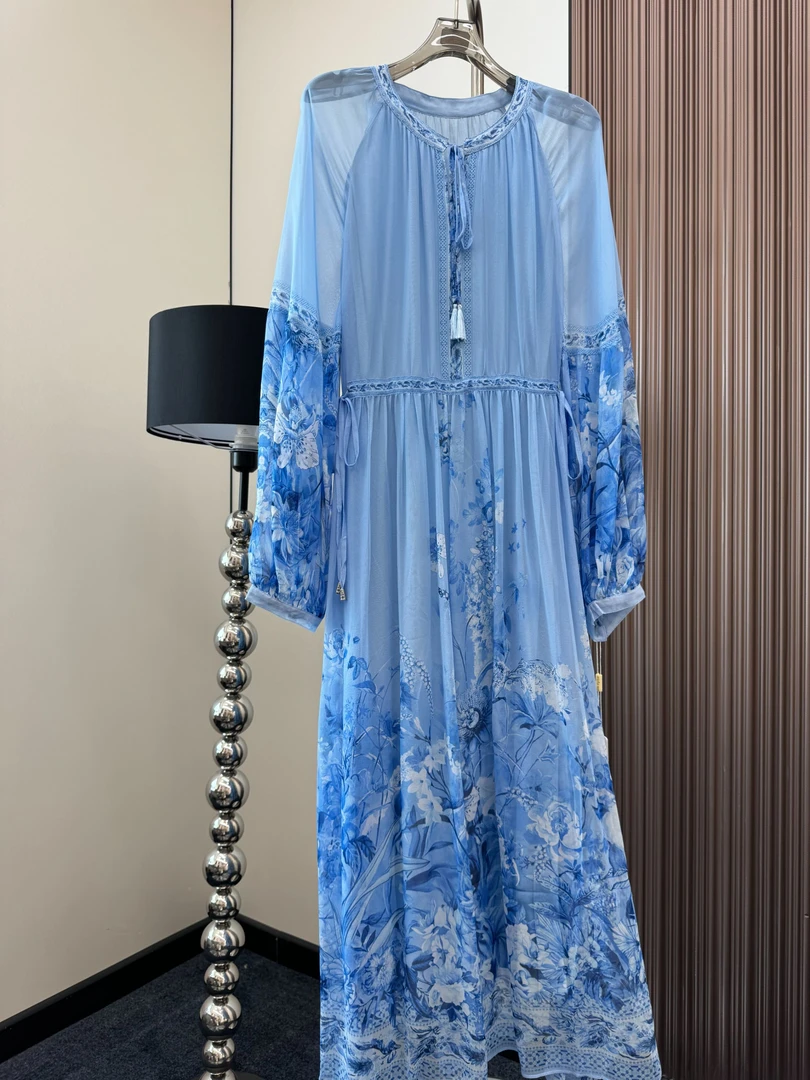 【编号115】125裙长100桑蚕丝重磅真丝显瘦气质感连衣裙8301高定