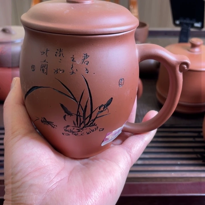 红泥茶壶红皮龙手工制作