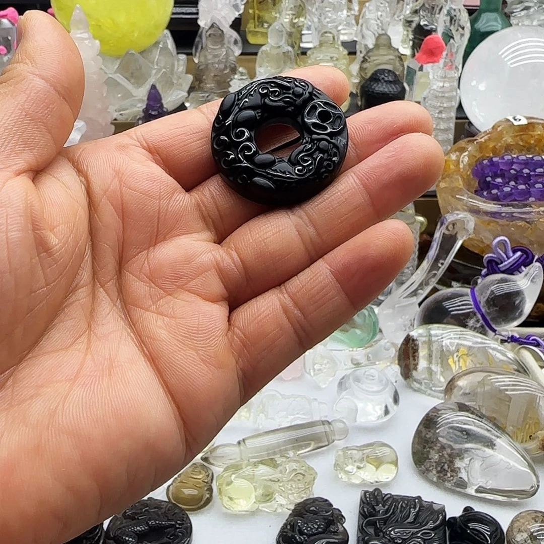 车挂水晶未镶嵌摆件