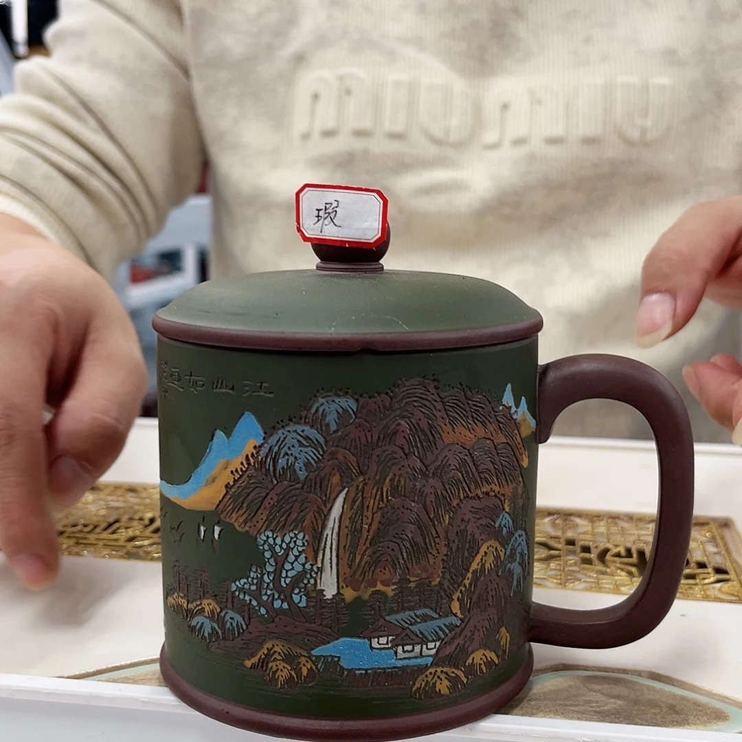 茶杯紫砂微瑕盖杯111