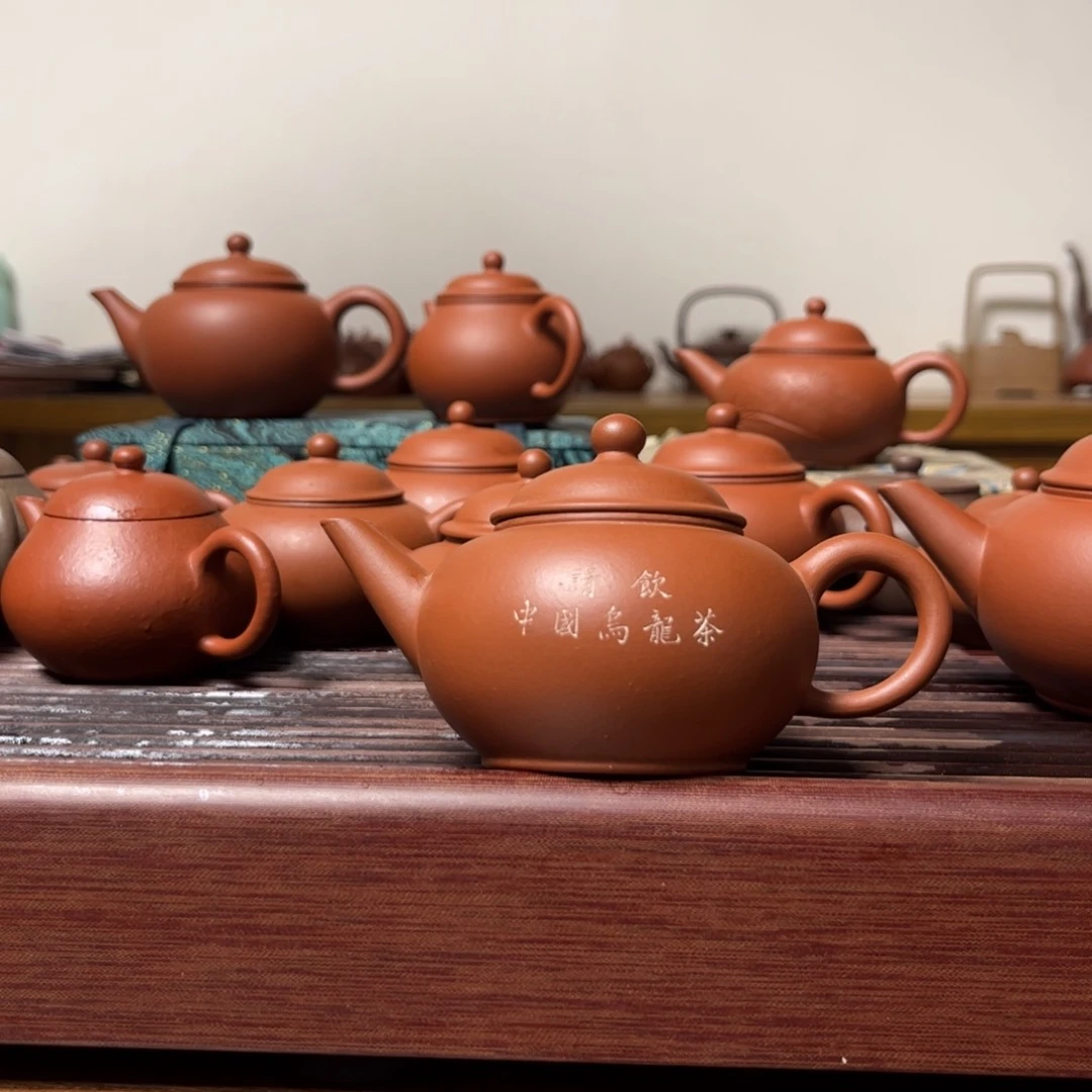 茶壶紫砂淡****娃复刻厂期请饮乌龙茶红泥水平