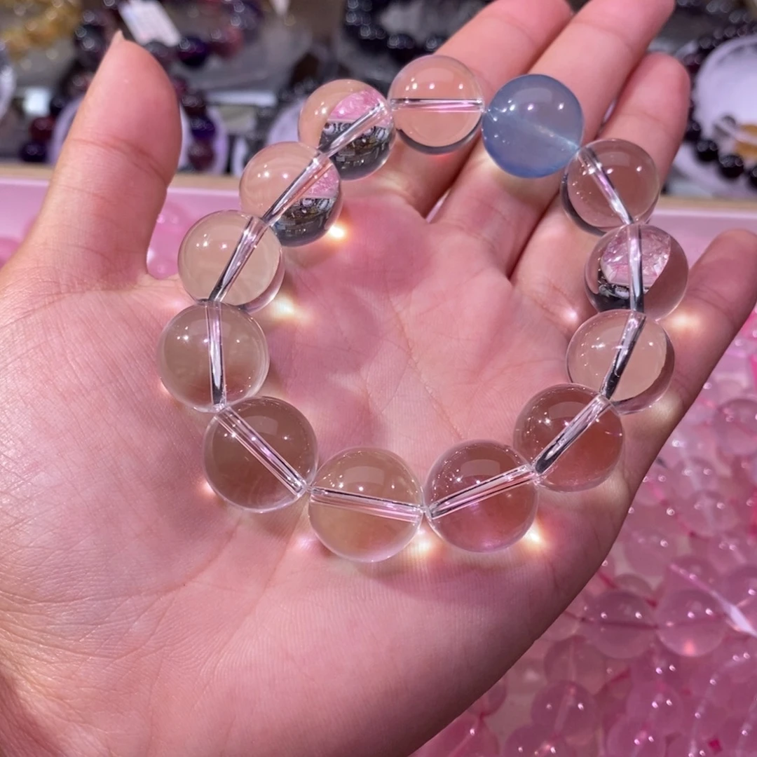 水晶手串未镶嵌白水晶15+