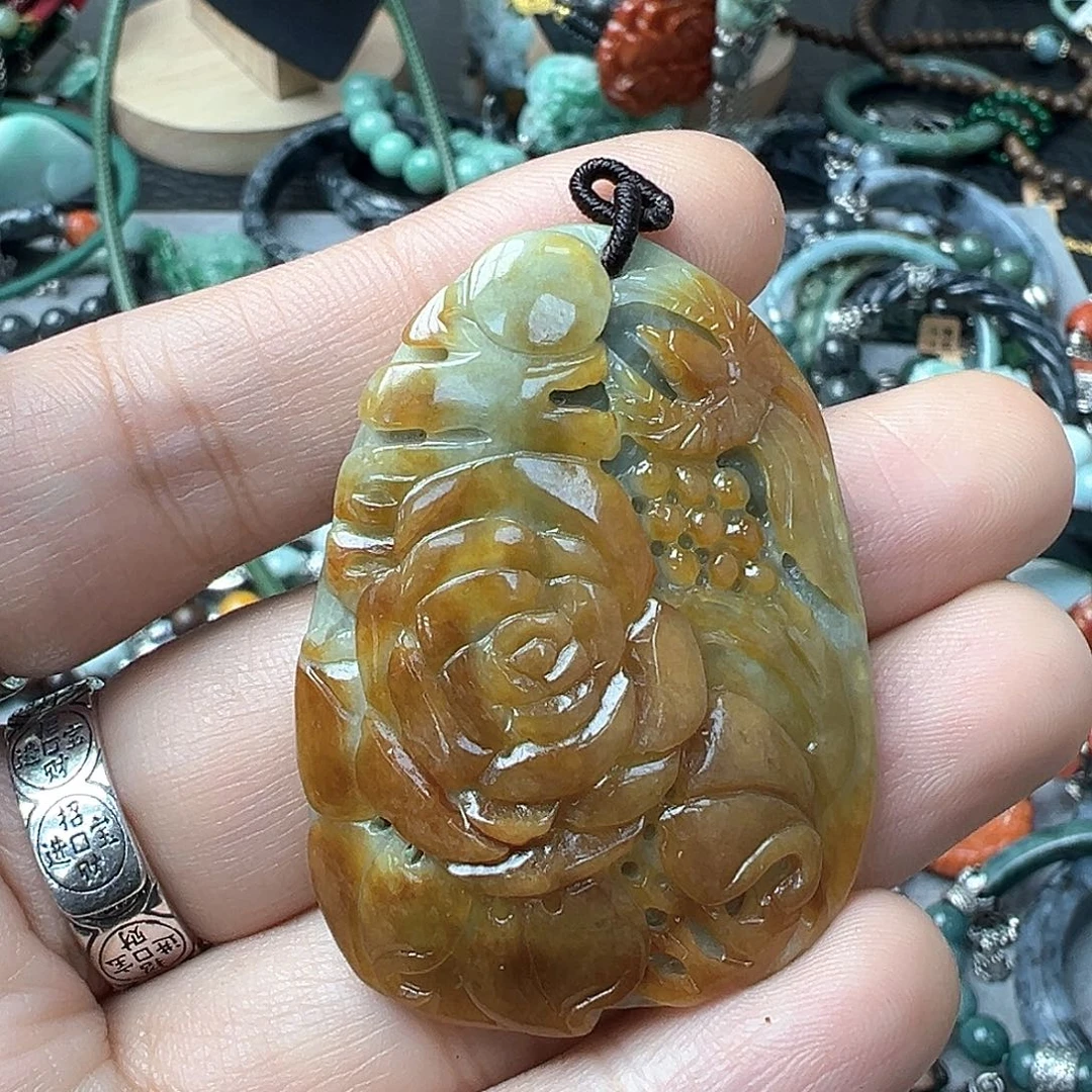 翡翠戒指未镶嵌晨****๑