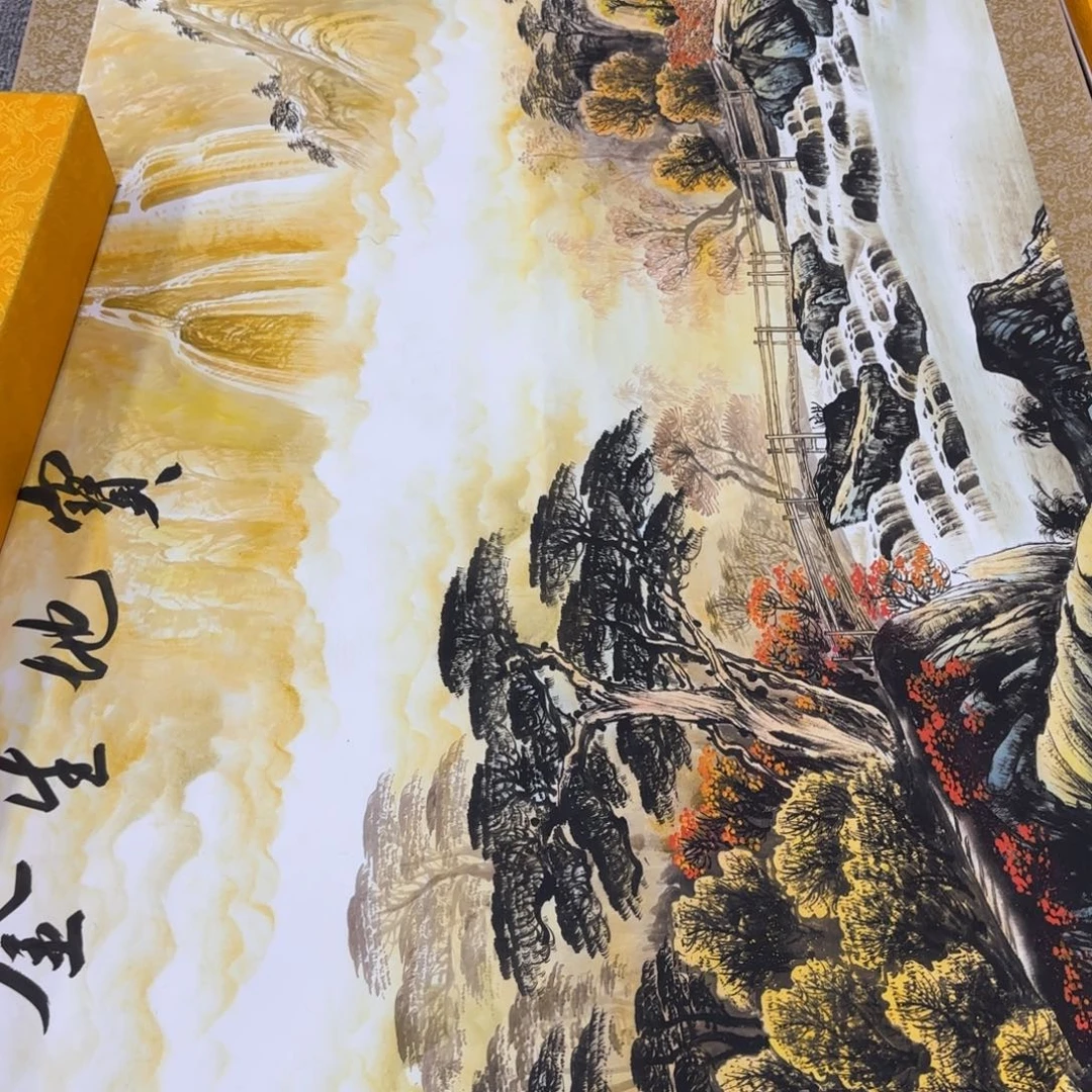 用***缘QA原创山水作品！带证书！限购一单