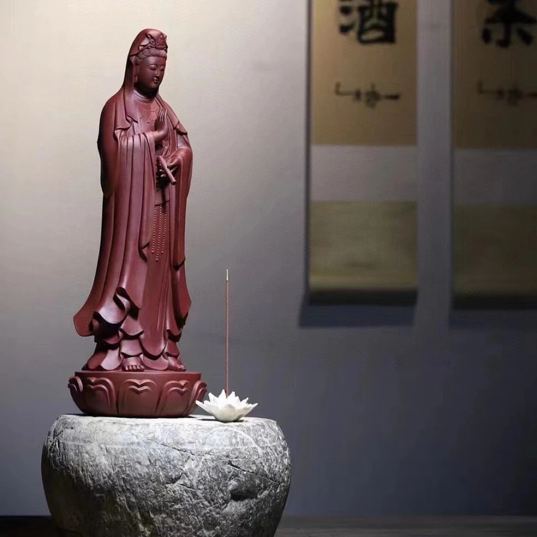 宜兴紫砂大雕塑名家南海观音