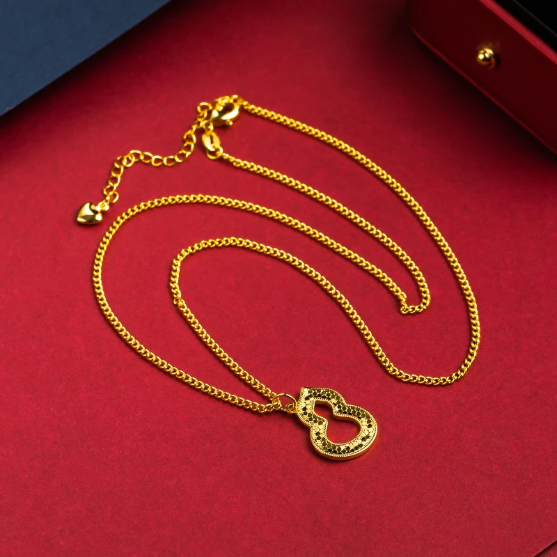 mx002 黄色碎冰葫芦项链