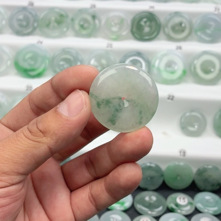 翡翠未镶嵌颈饰缅甸天然A货翡翠35.2-5.9