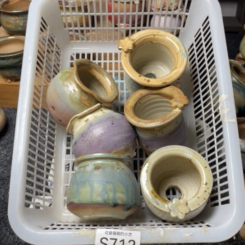 紫砂花盆微瑕713口径5厘米左右