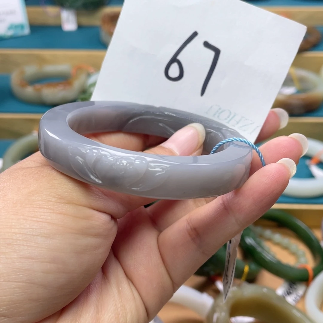 未镶嵌手镯和田玉圈口55