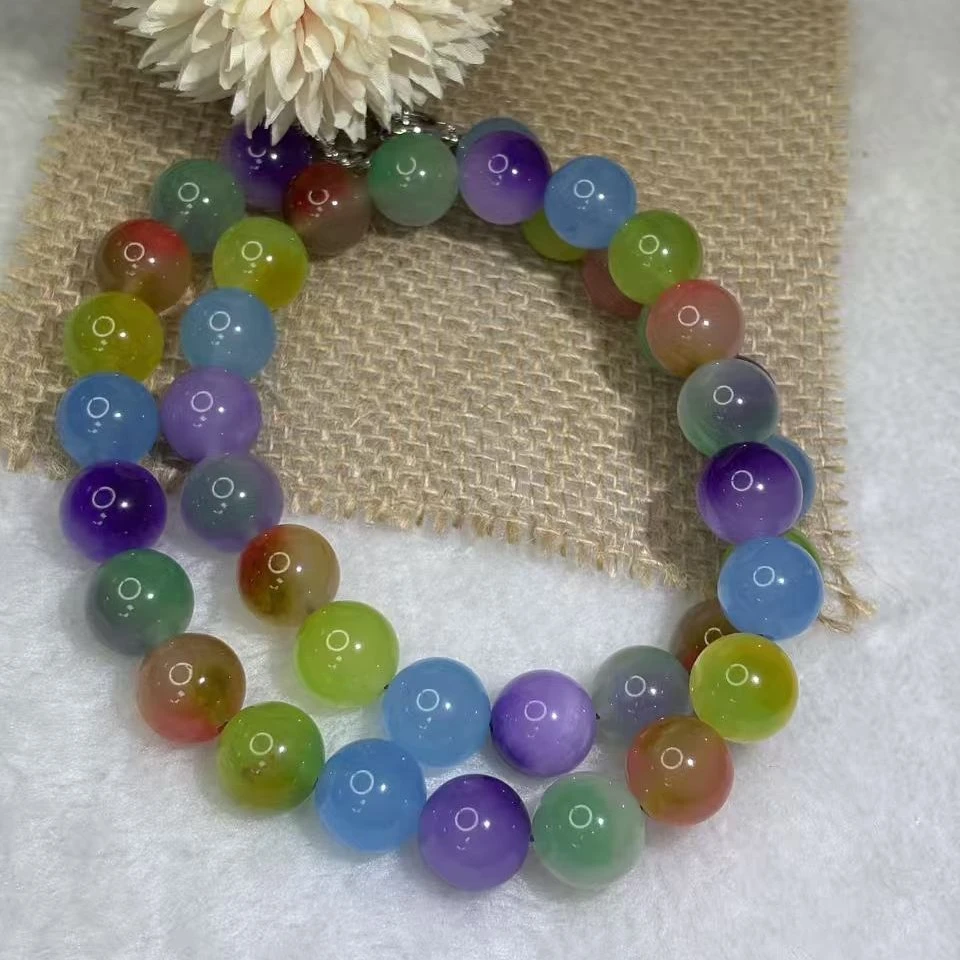 【大美设推荐】多宝色圆珠项链