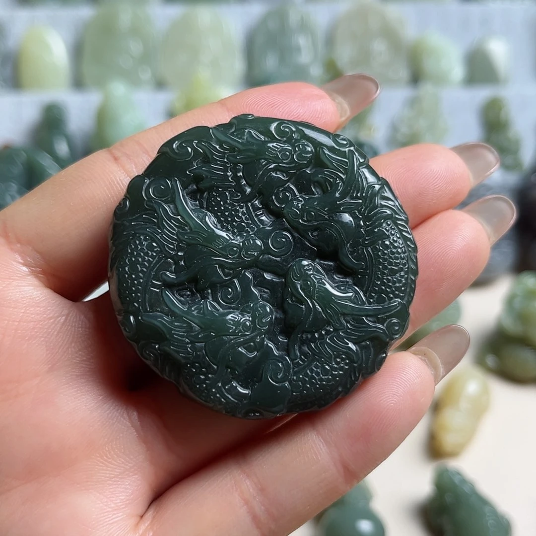 和田玉未镶嵌挂件