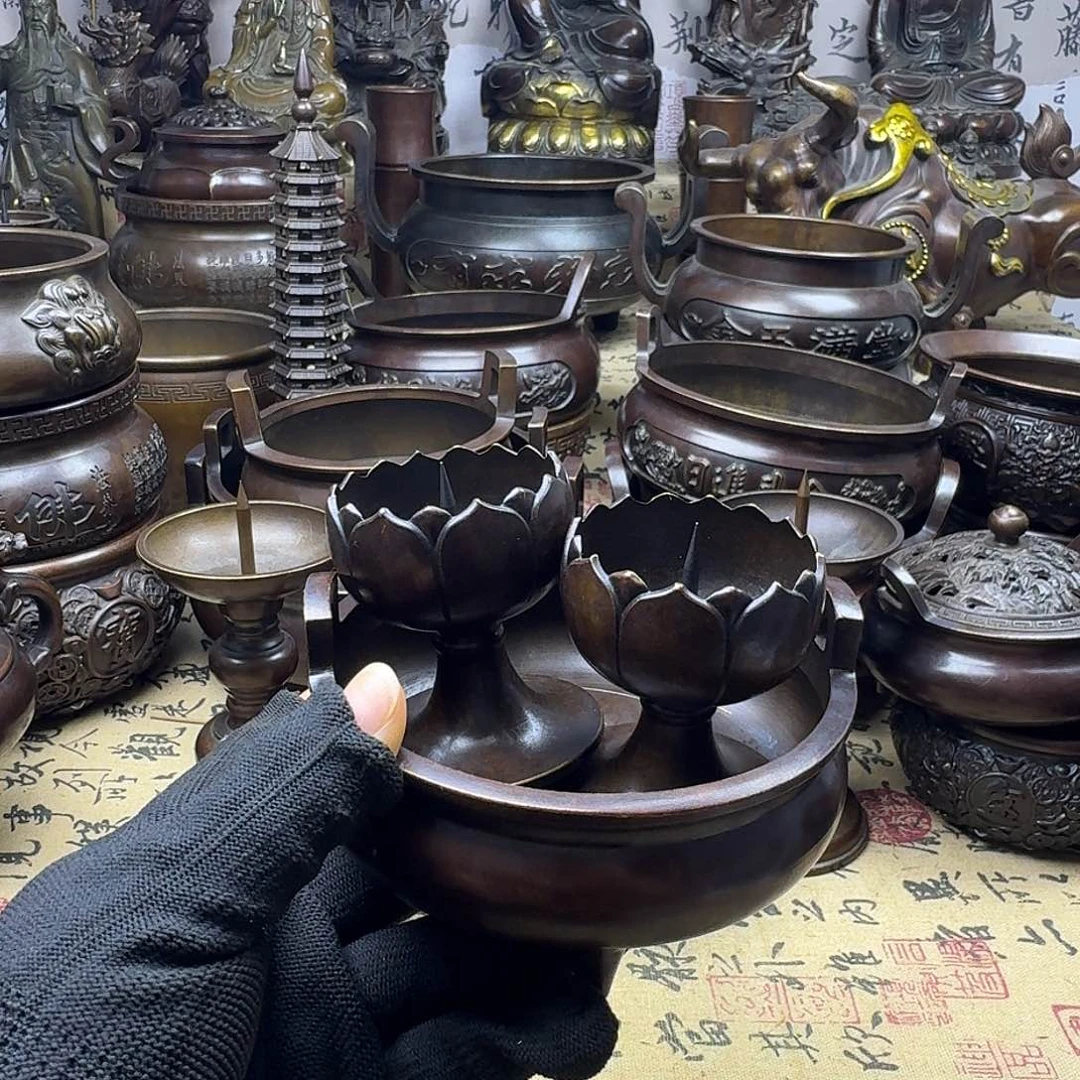 12直耳炉加小荷花烛台