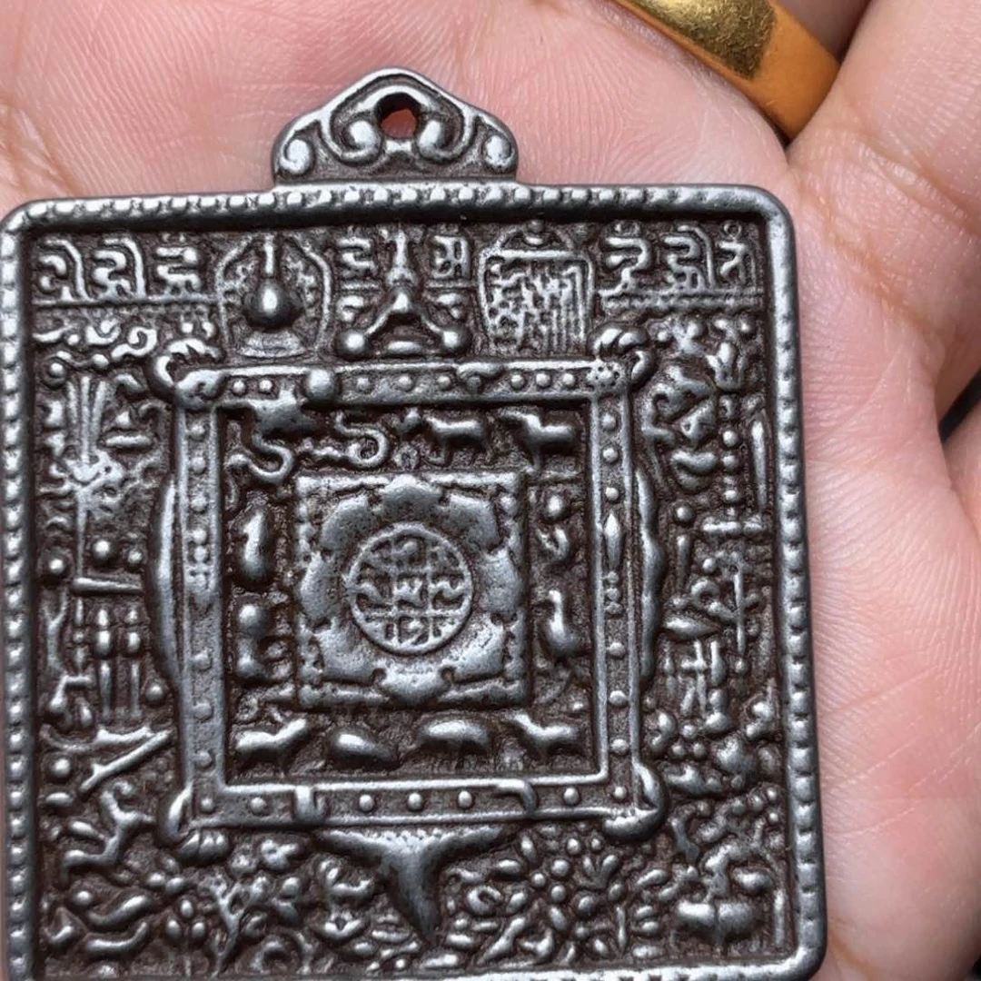 铜星月菩提吊坠项链