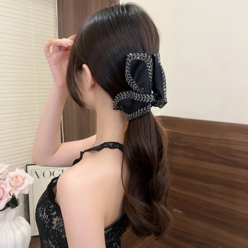 巴黎【设计师】设计感叶片麦穗鲨鱼夹百搭高级感发卡布艺头饰