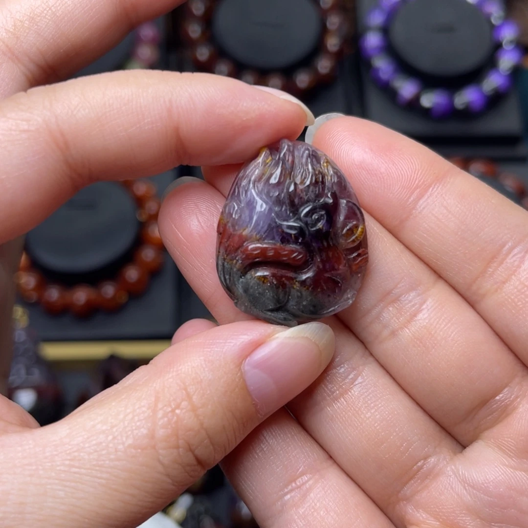 未镶嵌水晶手链极光四色吊坠