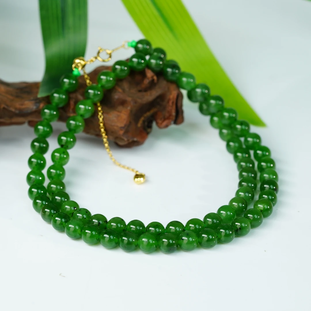 【小北严选】和田玉圆珠项链约5.5mm+【多样性发一件】H16X548