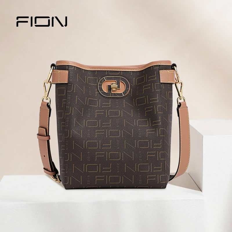 FION菲安妮箱包时尚复古印花单肩包斜挎包FAAFJIR003