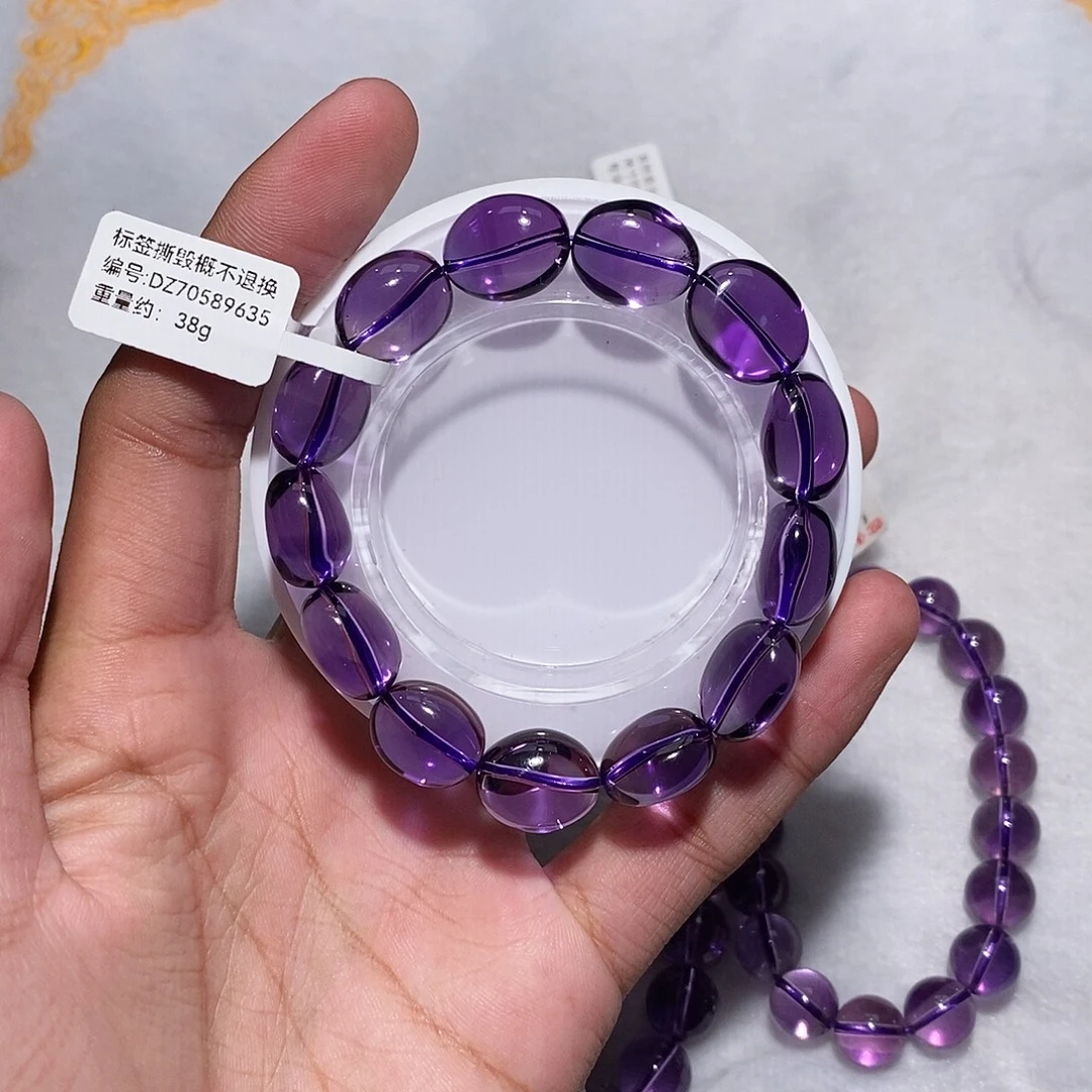 寒***士未镶嵌水晶手链紫水晶