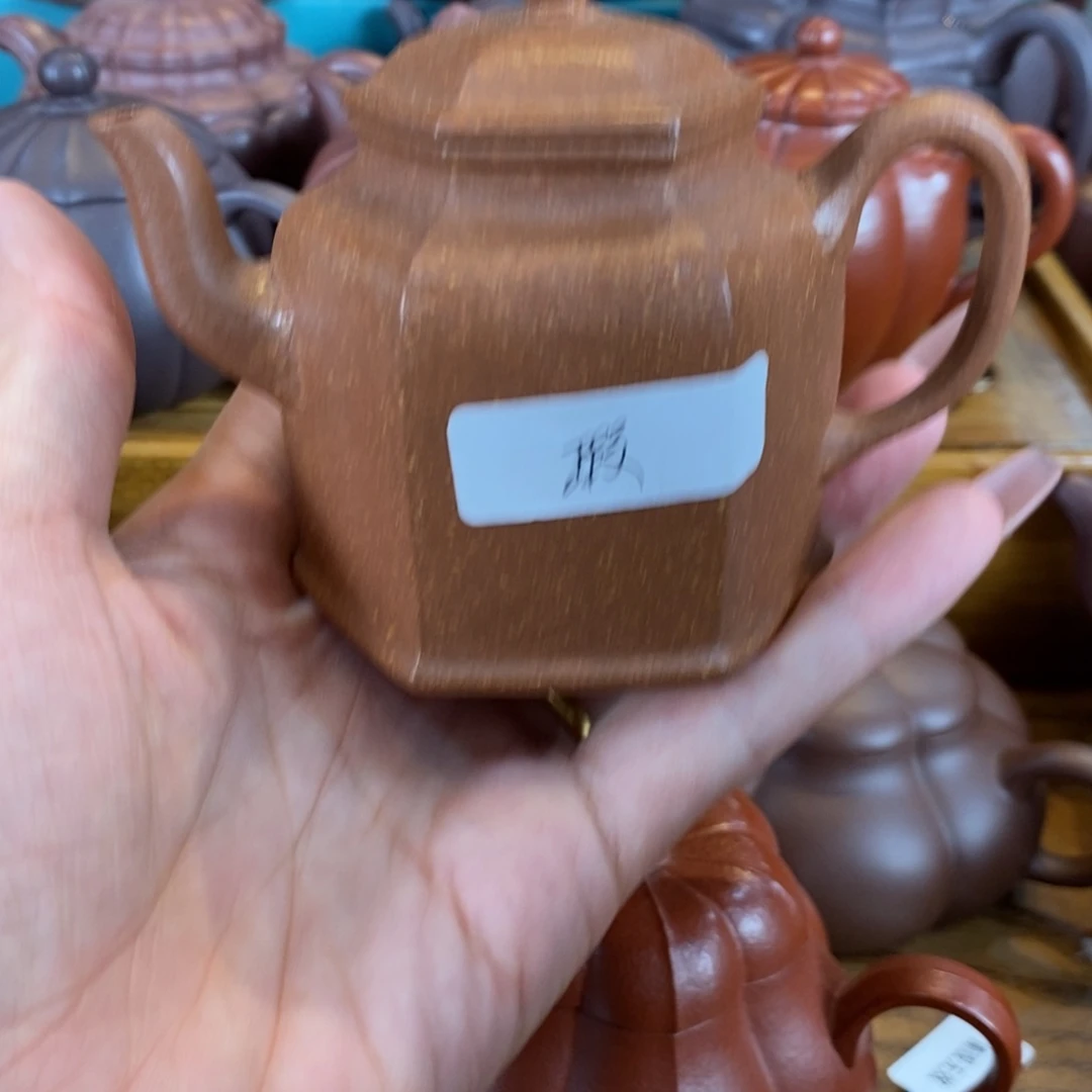 茶壶紫砂原矿泥料手工壶直播间