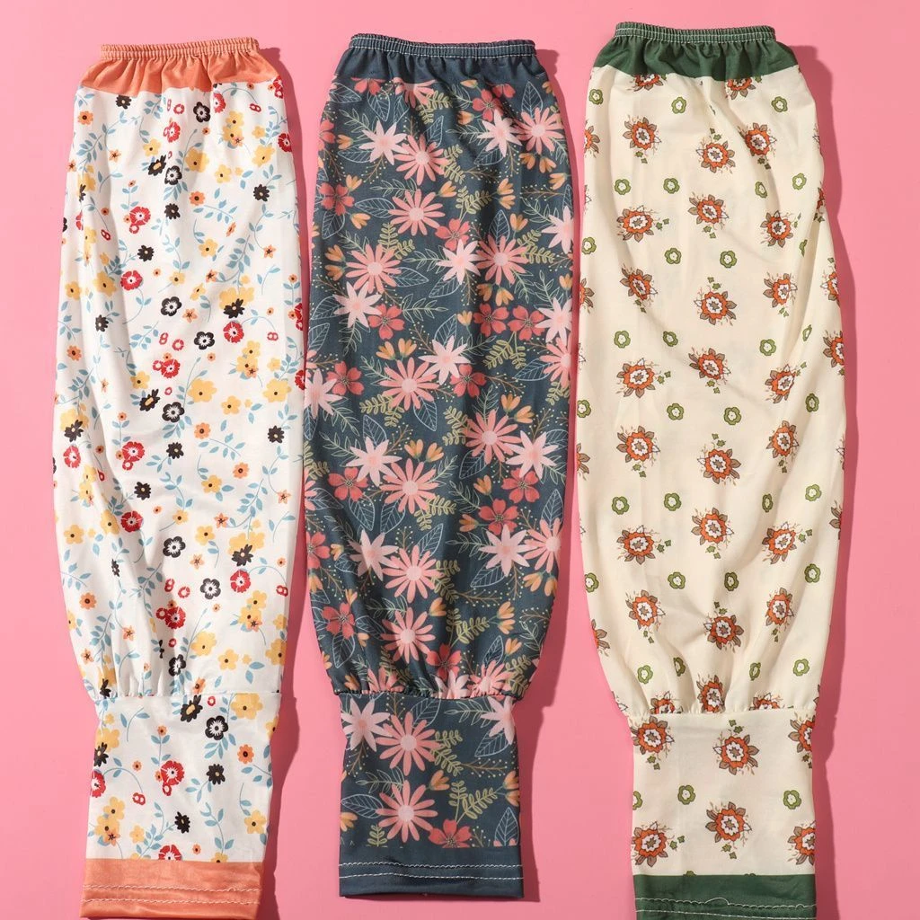 夏季薄款防晒冰袖套女宽松手臂套户外开车防紫外线轻薄透气手袖