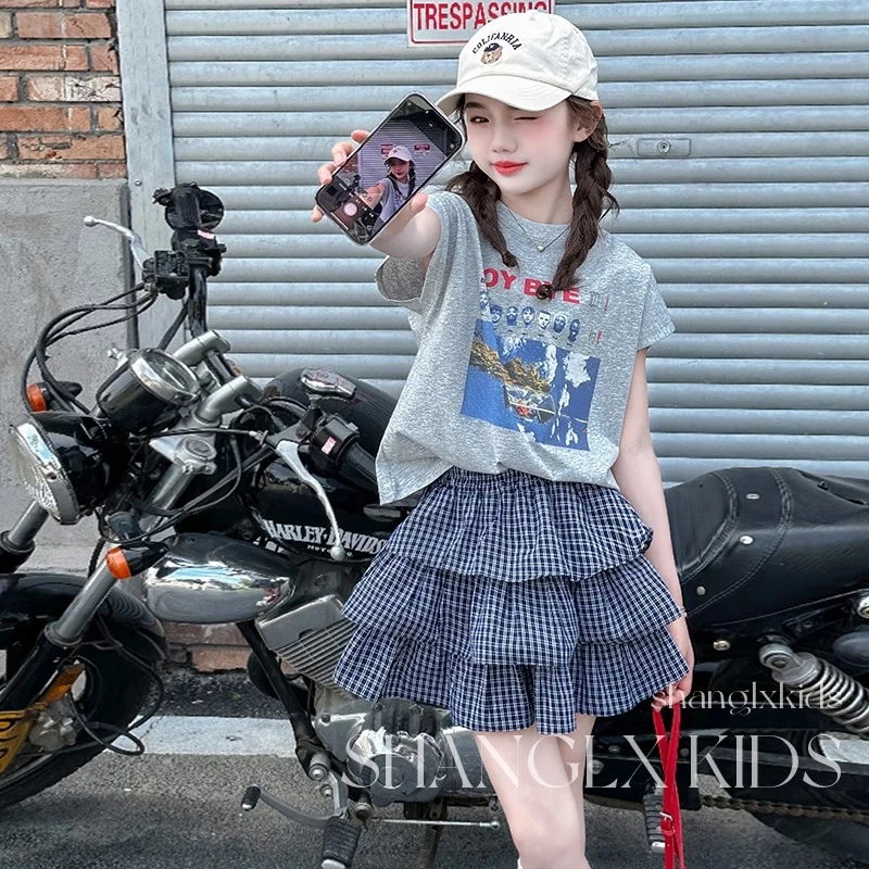 女童时尚套装洋气时髦裙子2025超火夏装儿童夏季新款夏天好看衣服