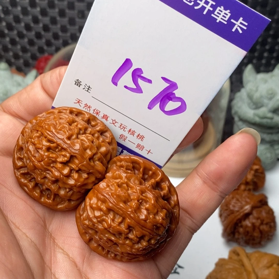 桃核吊坠核桃一对
