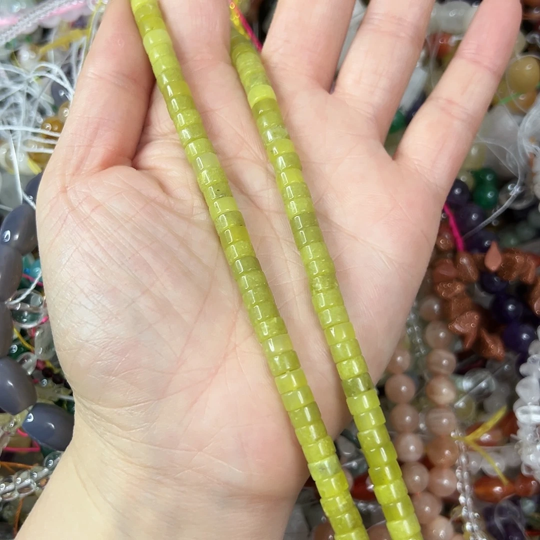 玛瑙/玉髓未镶嵌珠宝半成品，卡6岫玉直切一条