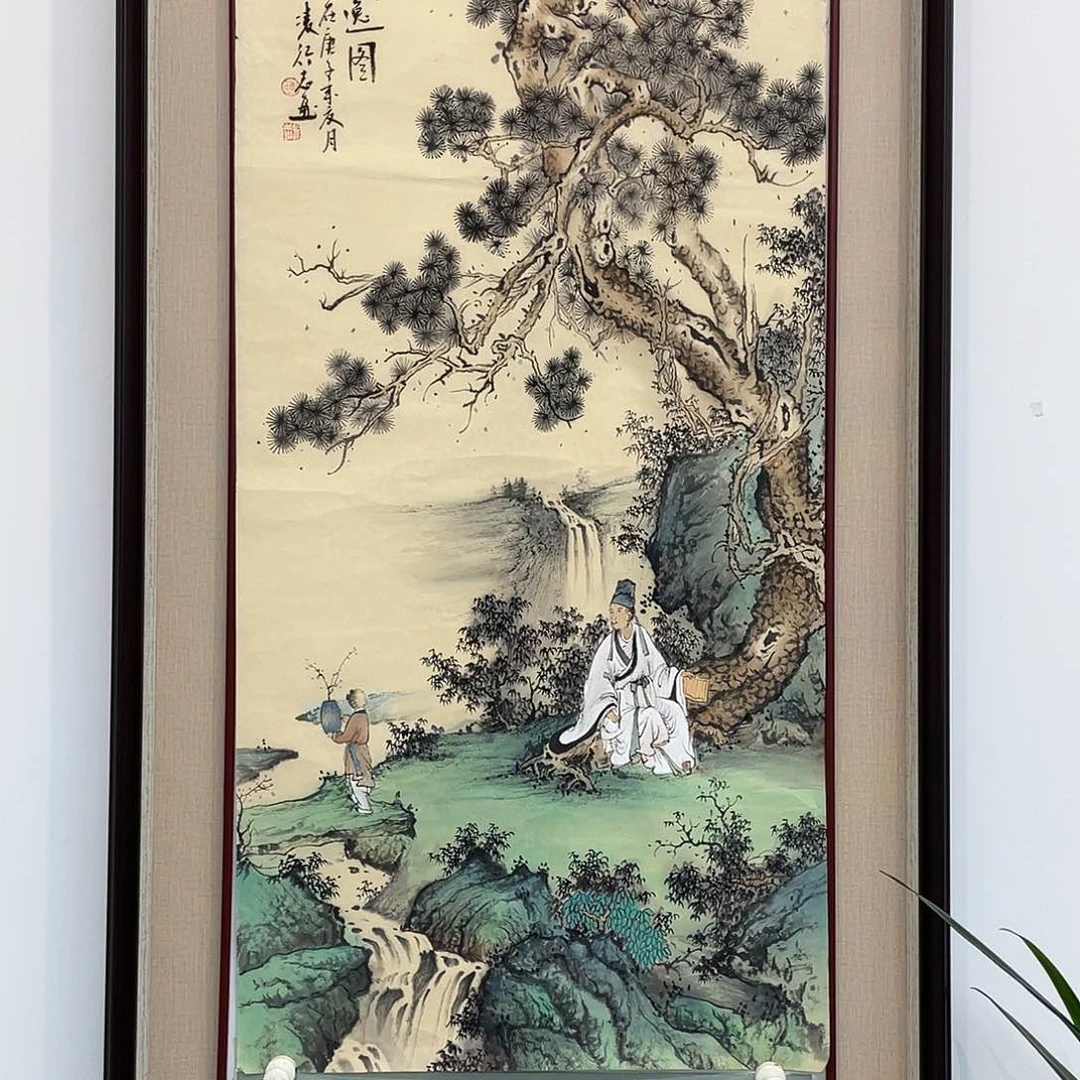 国画凌行志手绘作品