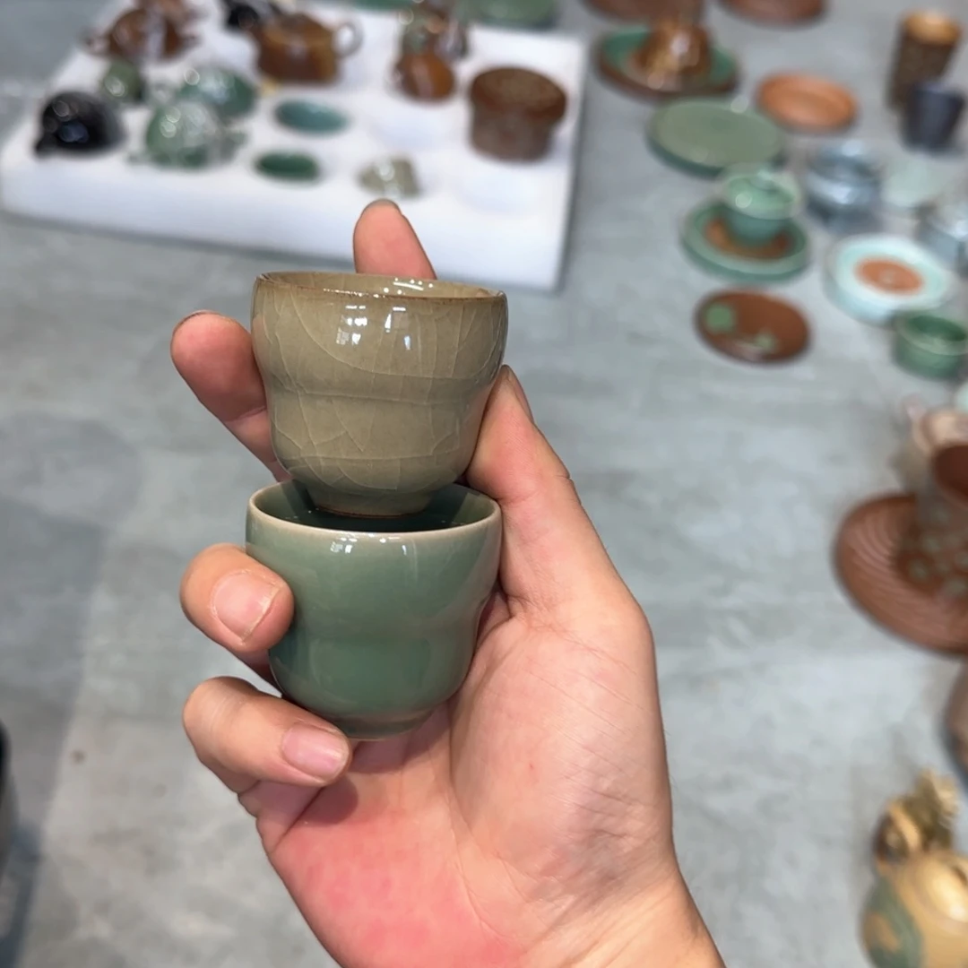 小金茶具青瓷茶器