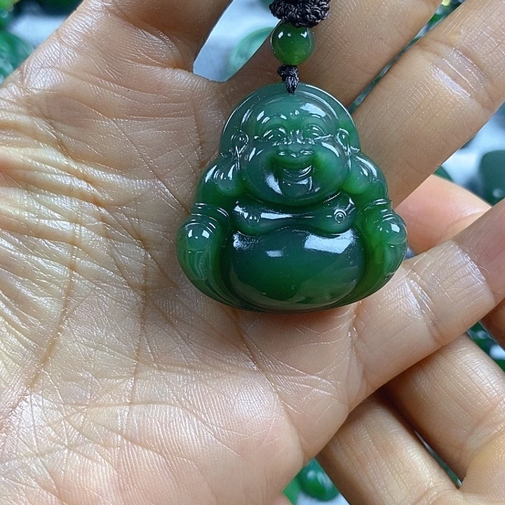 吊坠(不含链)未镶嵌和田玉（碧玉）34