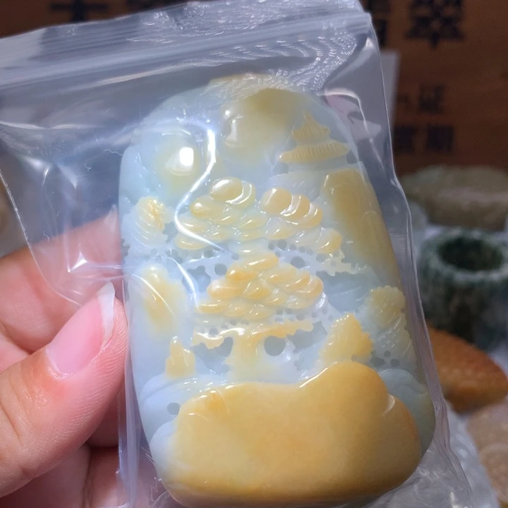 翡翠未镶嵌颈饰保真天然A货翡翠