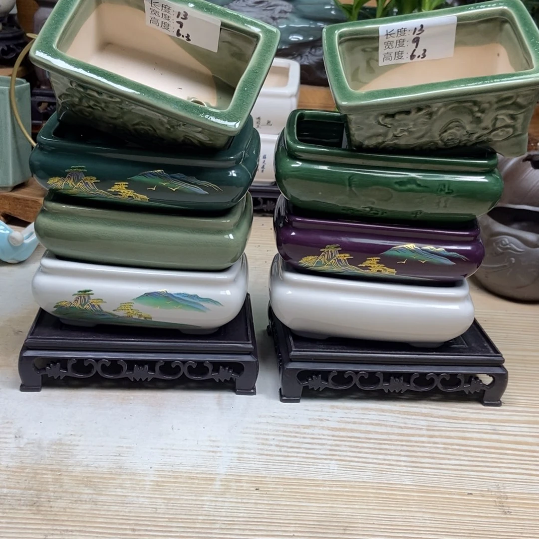 瓷片陶瓷花盆陶瓷艺术