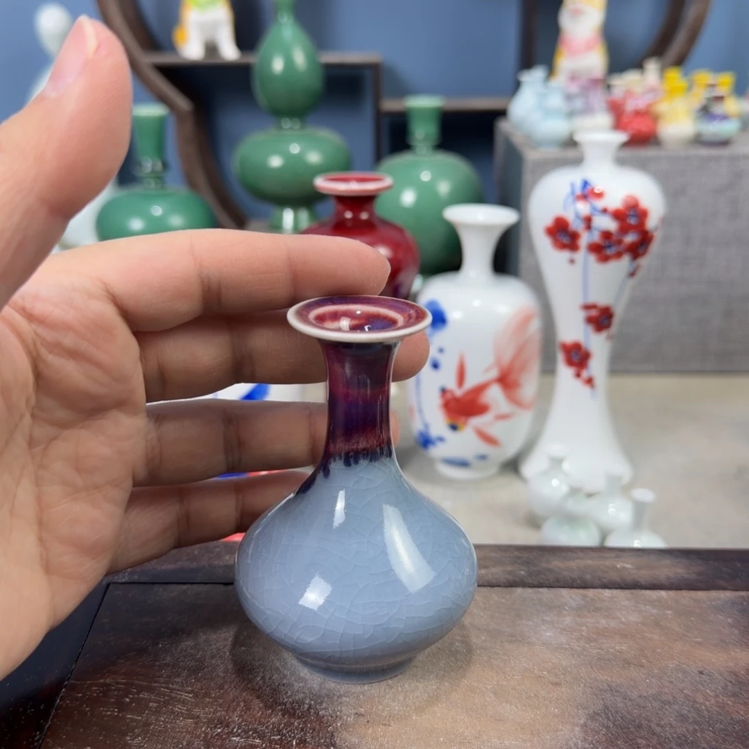 陶瓷手工小花器摆件