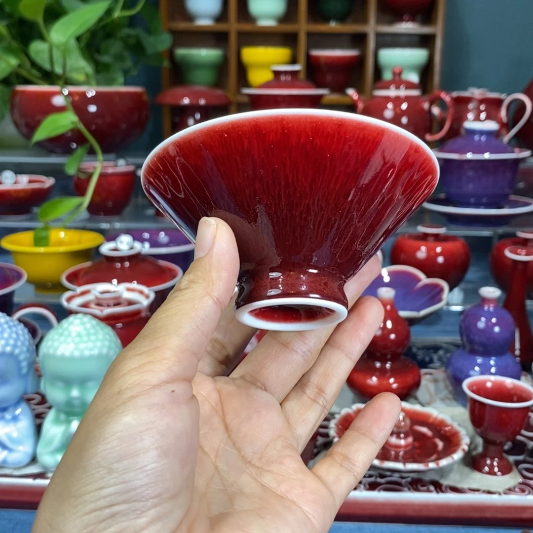 景德镇浅行郎红手工，福利瑕疵