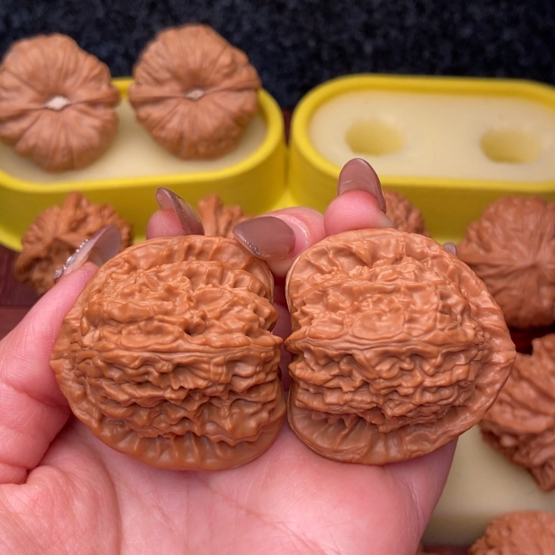 文玩核桃把件42➕三角白