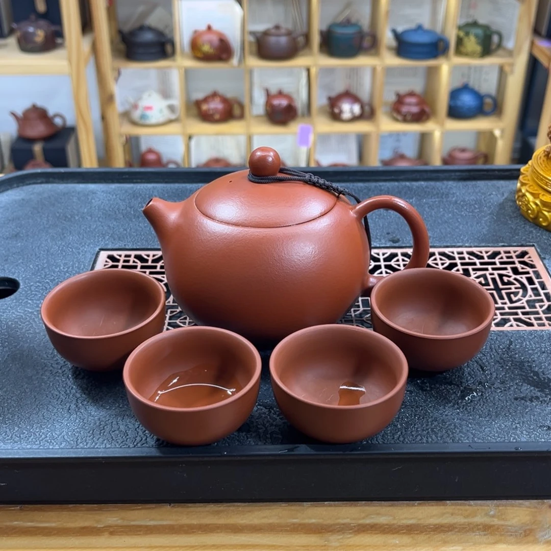 紫砂紫砂胖西施（一壶四杯）