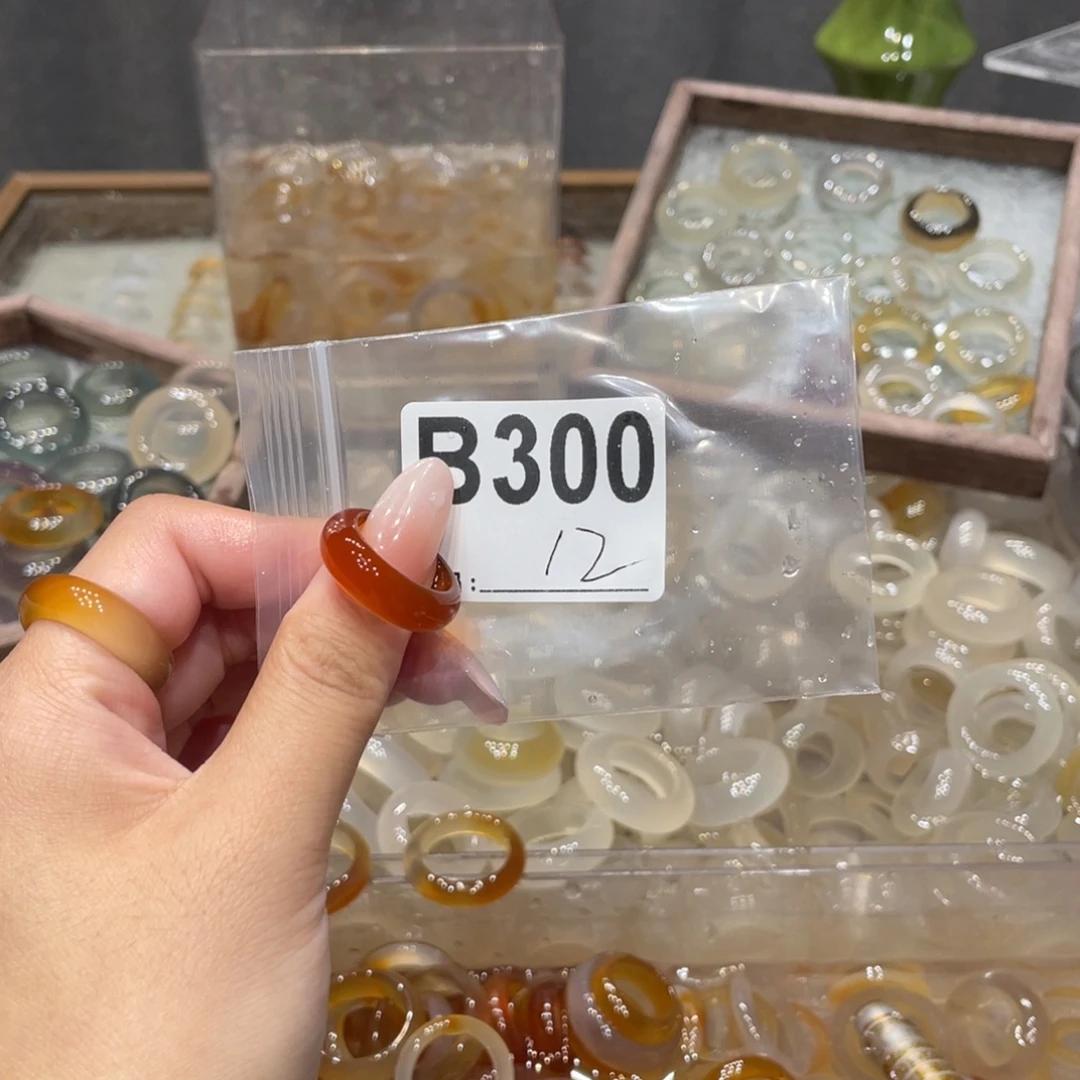 玛瑙/玉髓未镶嵌戒指300