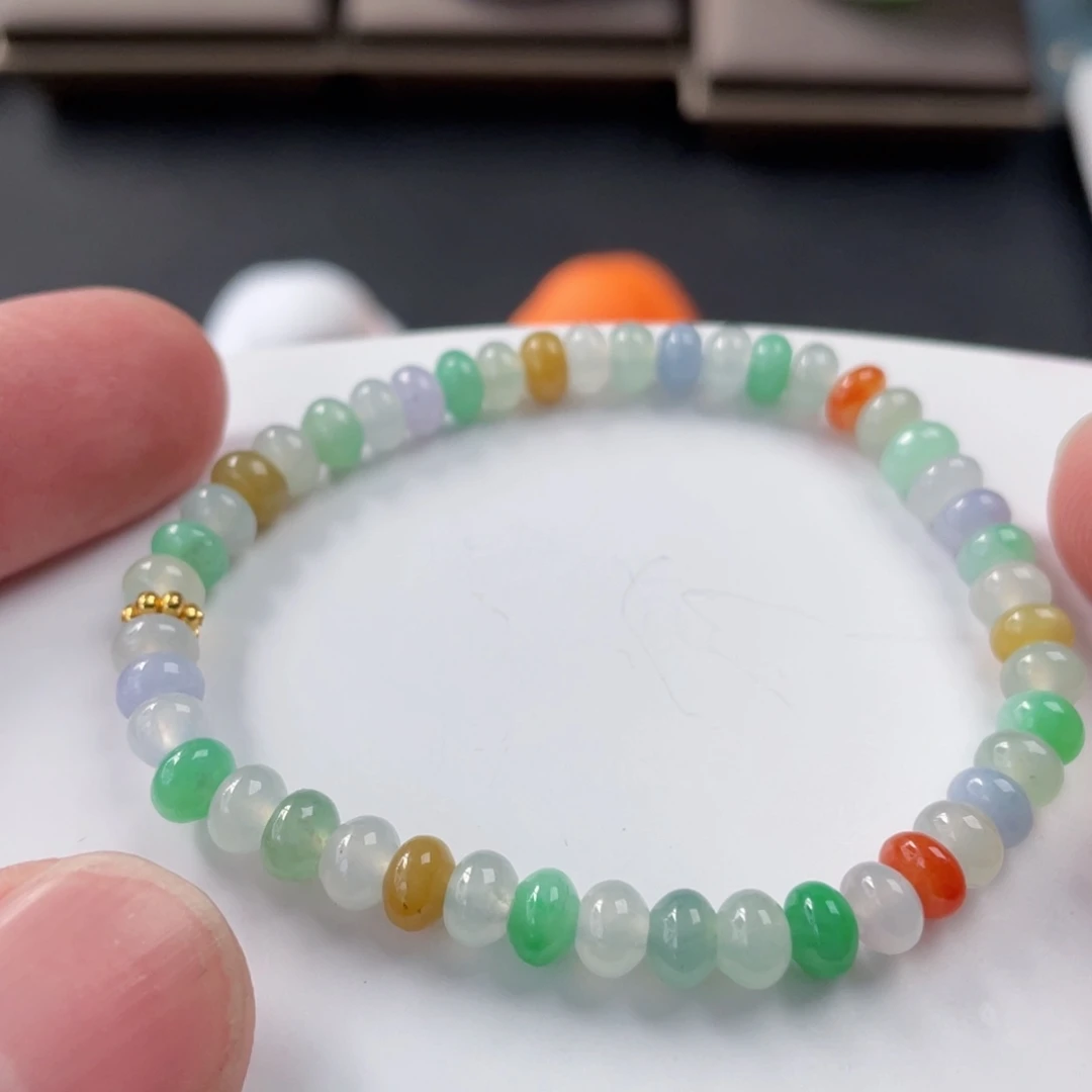 翡翠手链未镶嵌手串