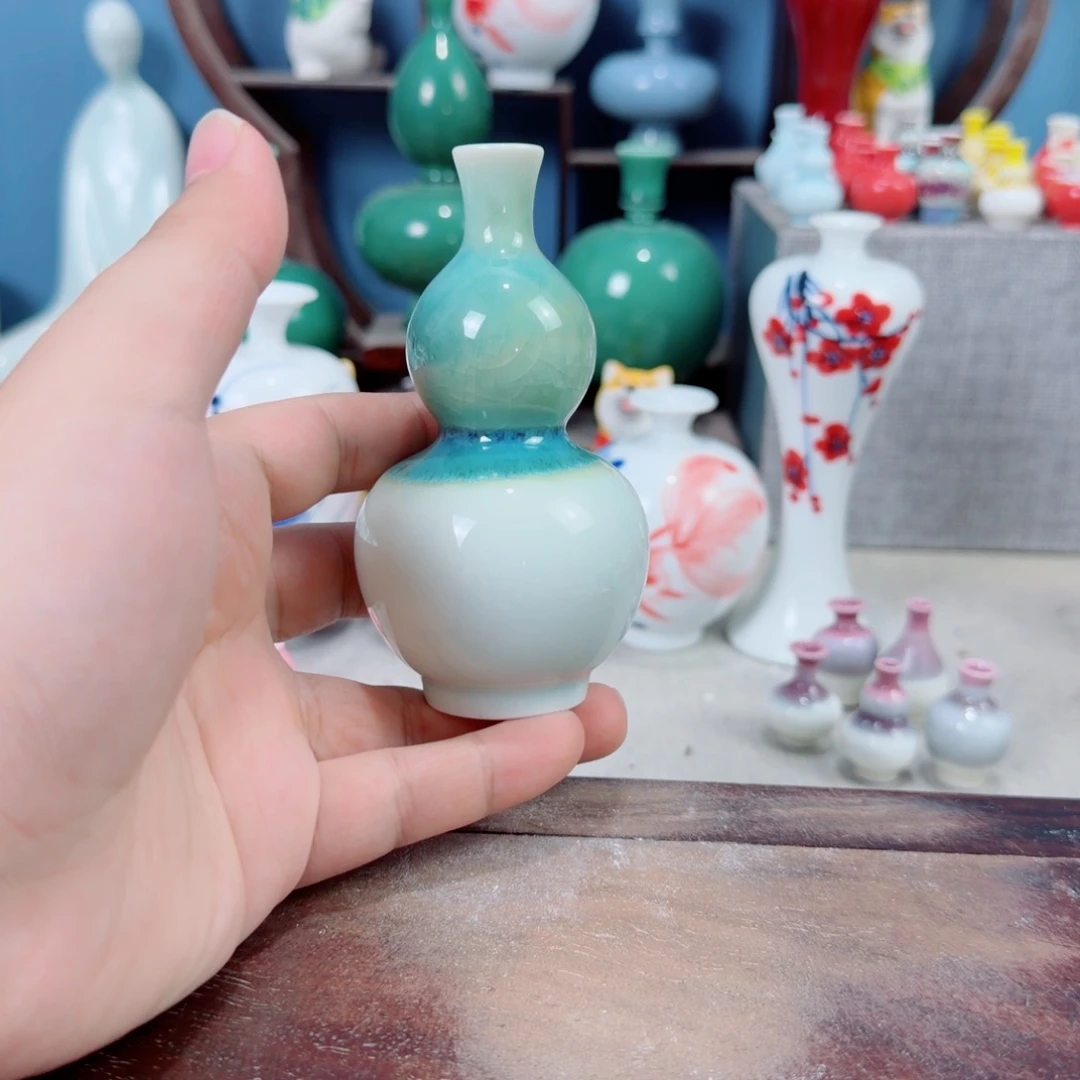 陶瓷手工小花器摆件