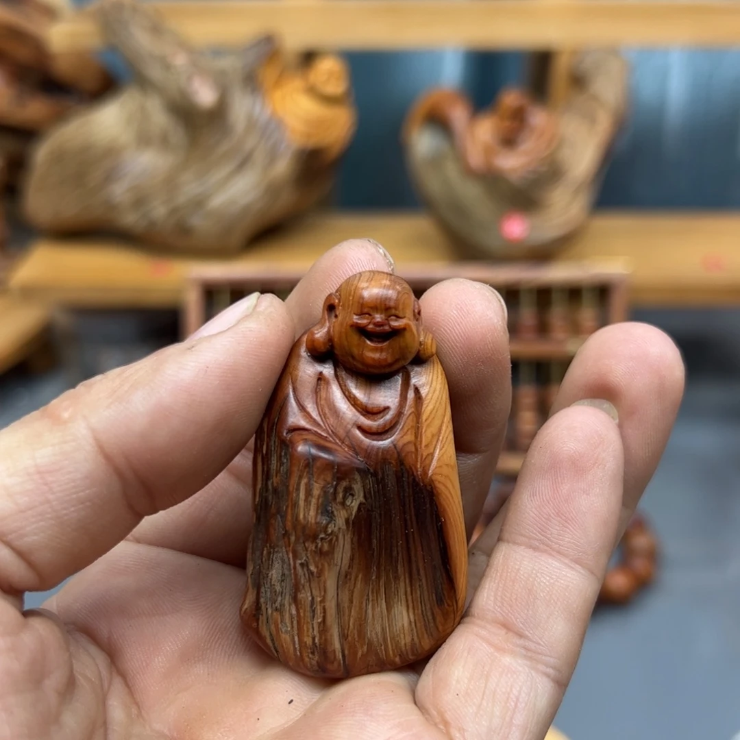 ❦***❦木崖柏木摆件手把件，