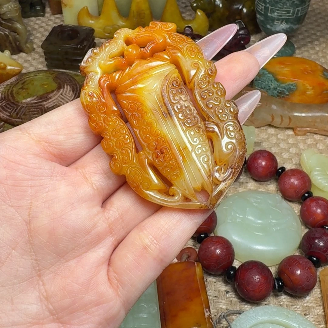 白玉菩提吊坠挂件