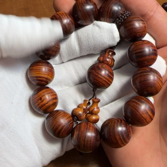 黄花梨/降香黄檀用****0全陈化老料把件串