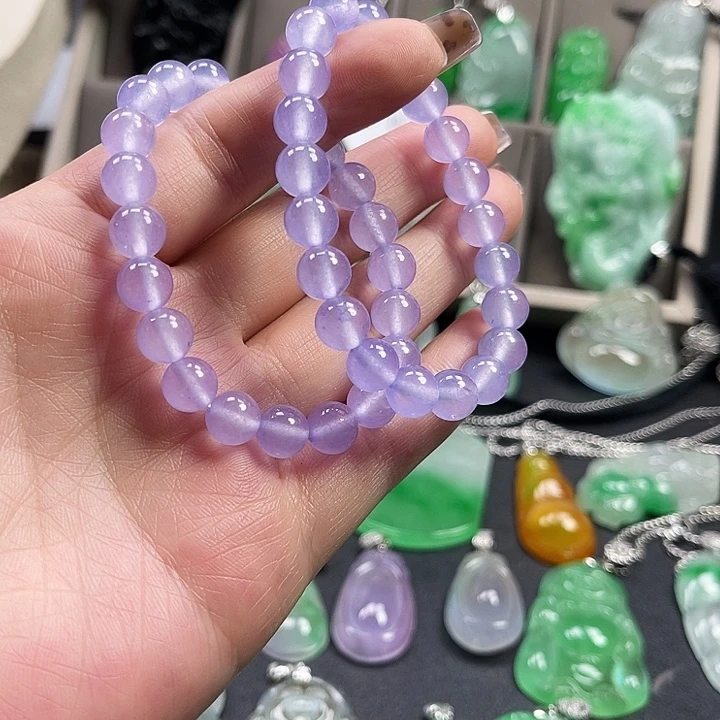 翡翠未镶嵌颈饰手串