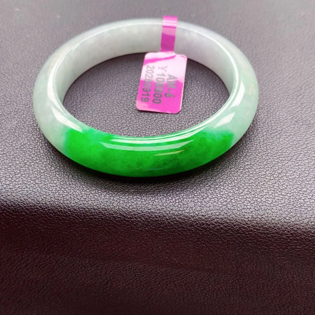 刘***理翡翠未镶嵌手镯翡翠
